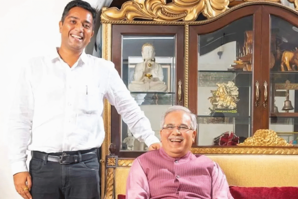 पूर्व सीएम का बेटा चैतन्य जन्मदिन पर गिरफ़्तार , भूपेश ने कहा – तोहफे के लिए धन्यवाद