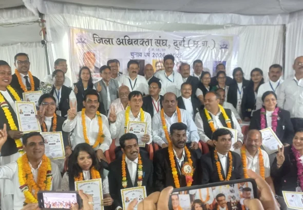 अधिवक्ता संघ दुर्ग  : रमेश शर्मा अध्यक्ष, रविशंकर सिंह बने सचिव