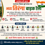 रायपुर में स्वतंत्रता दिवस पूर्व संध्या पर भव्य तिरंगा बाइक रैली आज